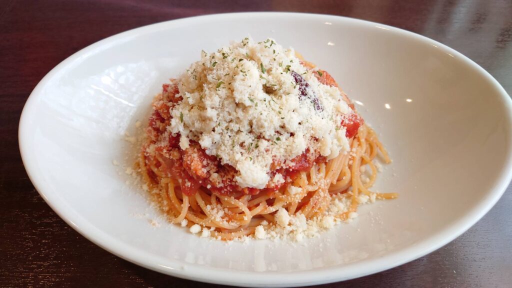 ワタリガニのトマトパスタ