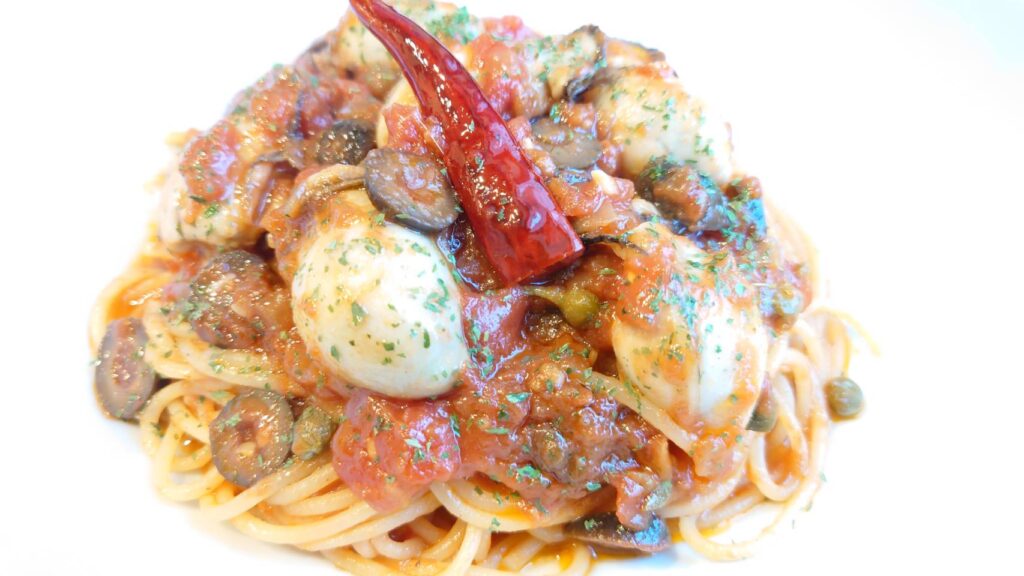 瀬戸内カキのプッタネスカ