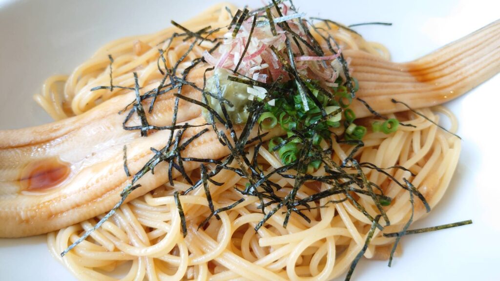 一本穴子の香味和風パスタ