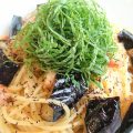 茄子とベーコンのしそ風味和風パスタ