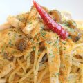 キノコとボッタルガのパスタ